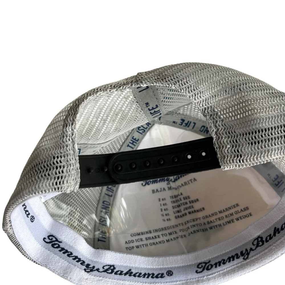 Tommy Bahama Men’s One Size, Cream Gray Marlin Adjustable Snap Back Baseball Hat - Picture 9 of 16